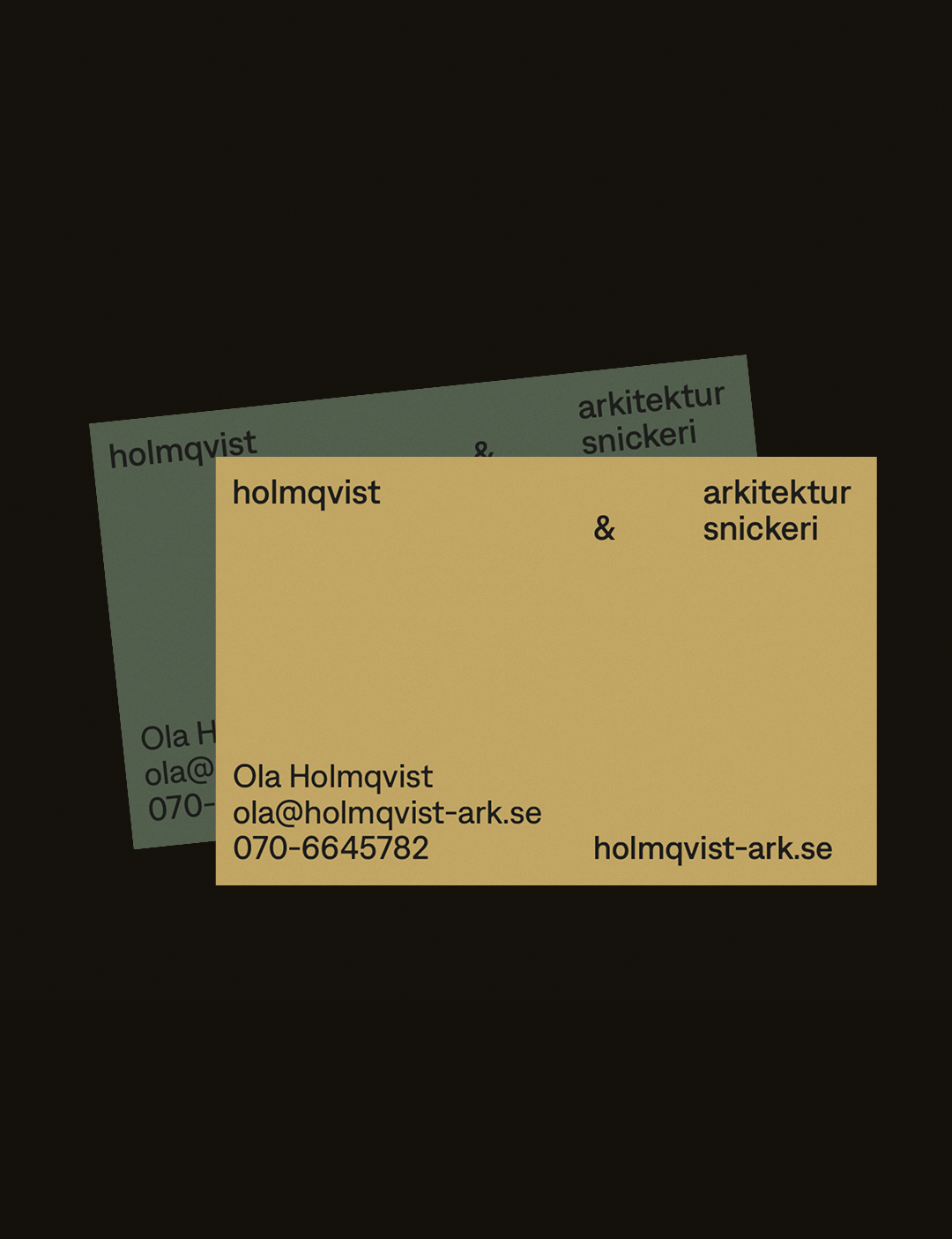 Holmqvist Arkitektur & Snickeri